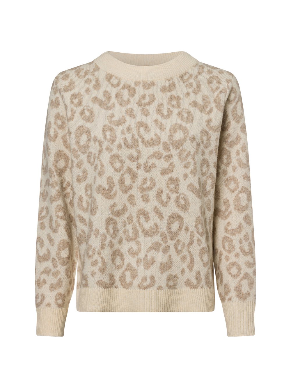 soyaconcept® Strickpullover Damen beige gemustert, S