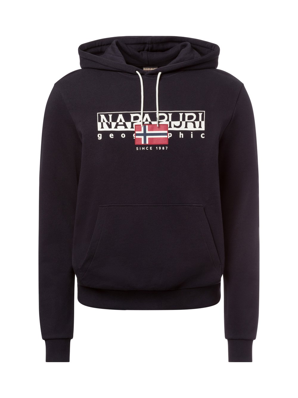 Napapijri Kapuzenpullover Herren Baumwolle schwarz, L