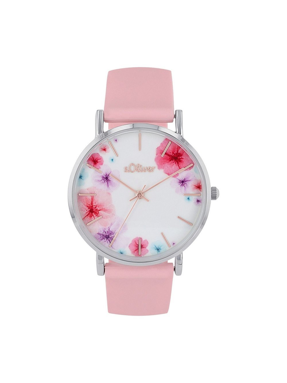 s.Oliver Quarzuhr Damen Metall blau, 19