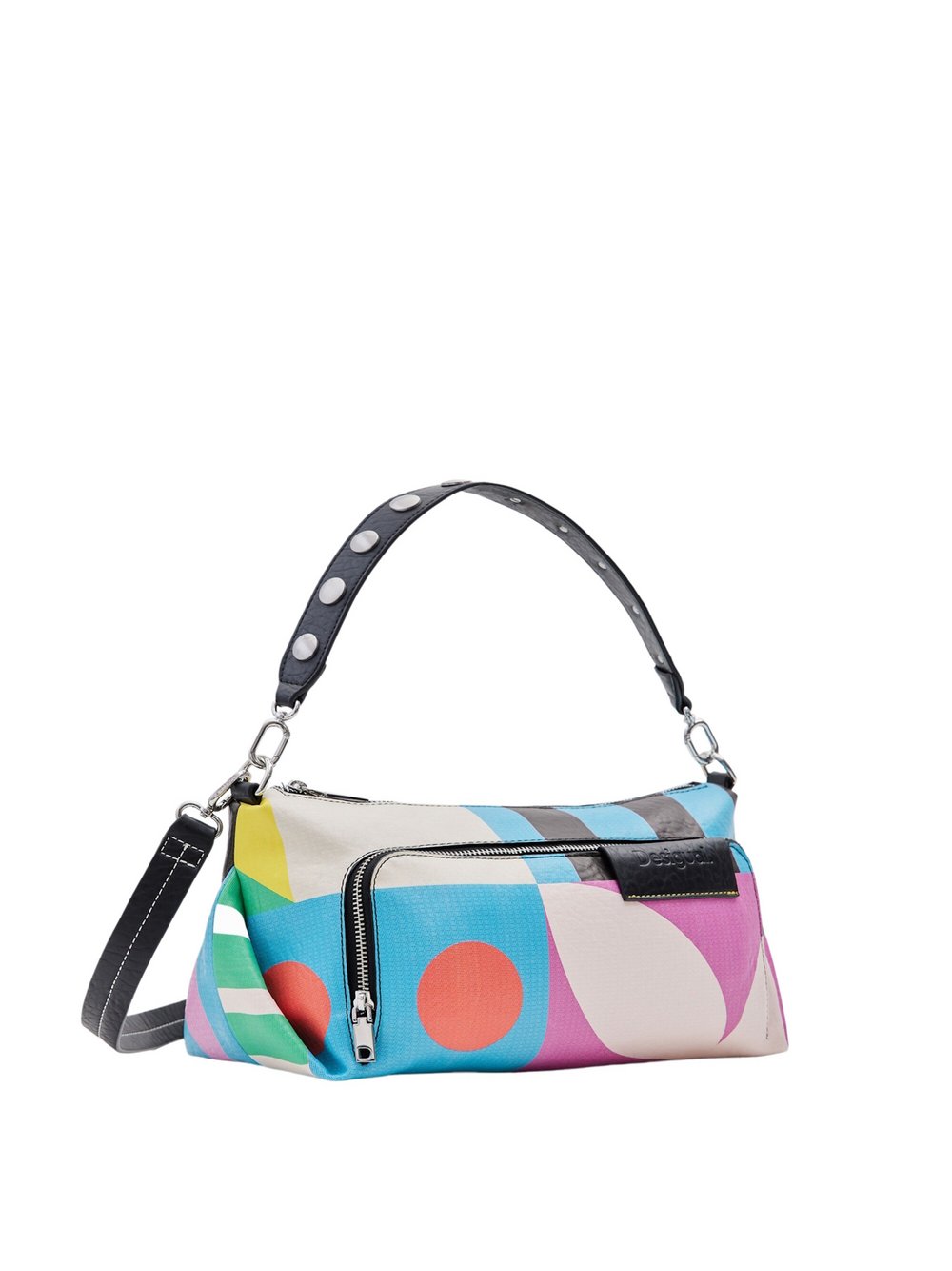 Desigual Tasche Damen Polyamid blau gemustert, ONE SIZE