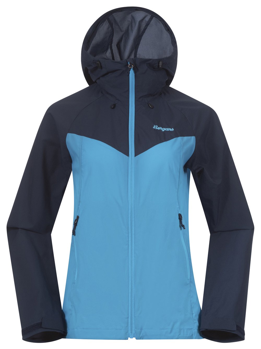 Bergans of Norway Windjacke Damen Polyamid blau gemustert, L