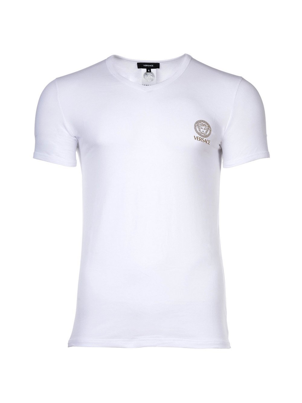 Versace Jeans T-Shirt 1er Pack Herren Baumwolle weiß, L