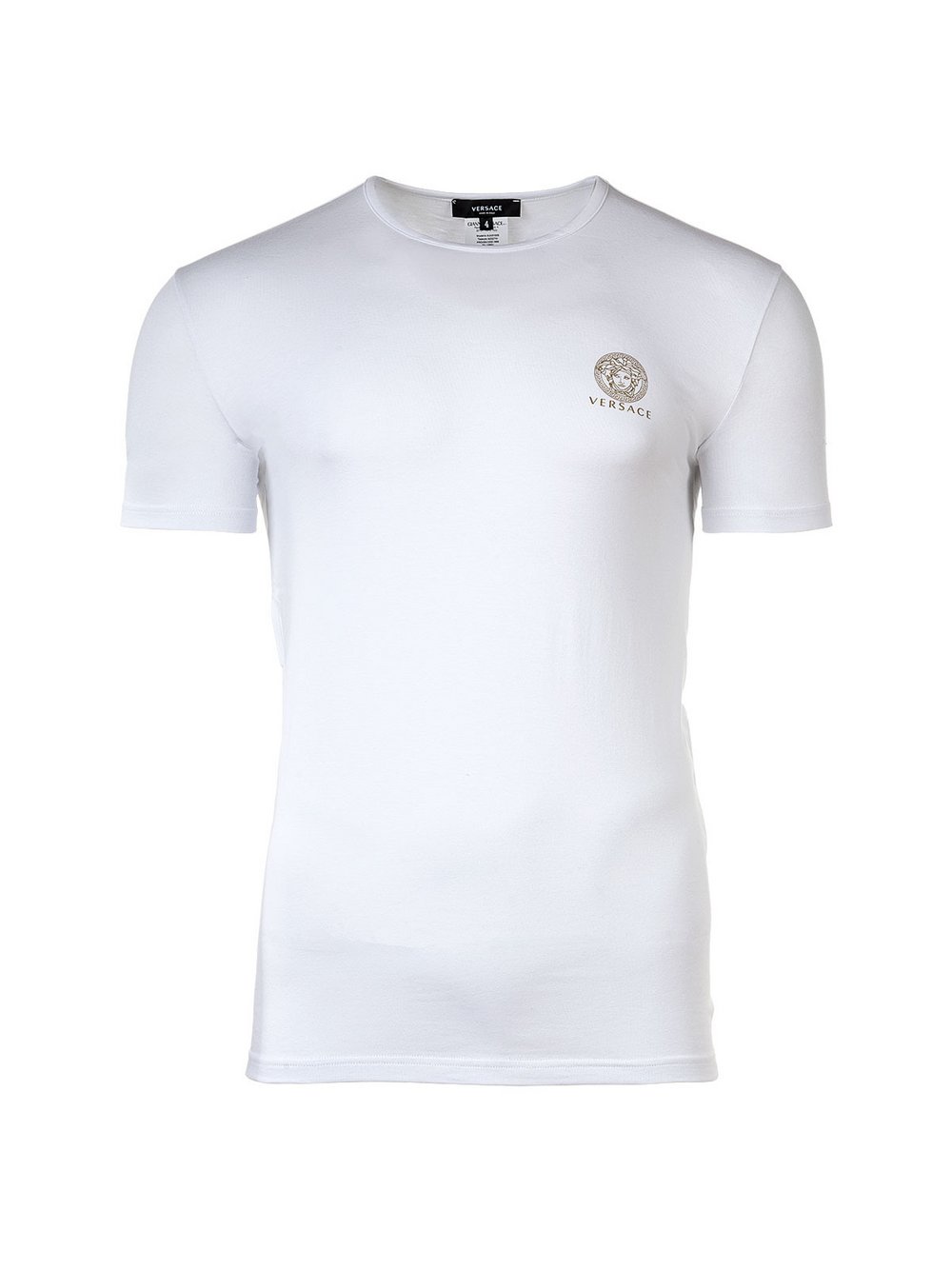 Versace Jeans T-Shirt 1er Pack Herren Baumwolle weiß, M