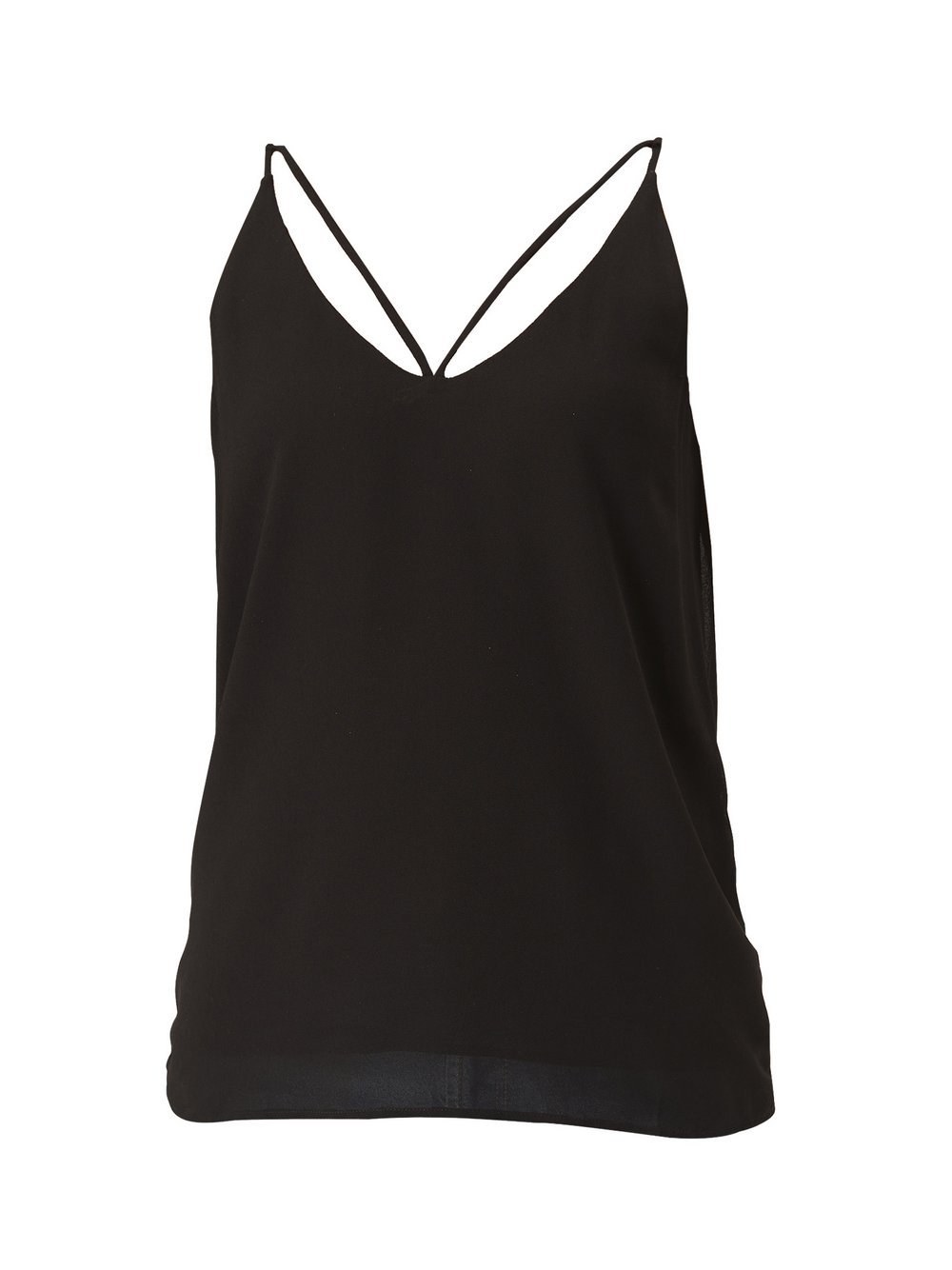 GINI LONDON Spaghettiträger Top Damen schwarz, S/M