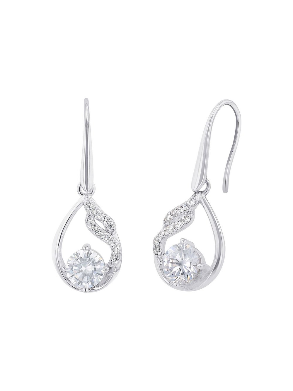 amor Ohrhänger Damen Sterlingsilber silber, ONE SIZE