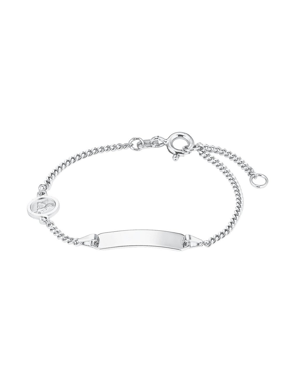 amor Identarmband Mädchen Sterlingsilber silber, 14