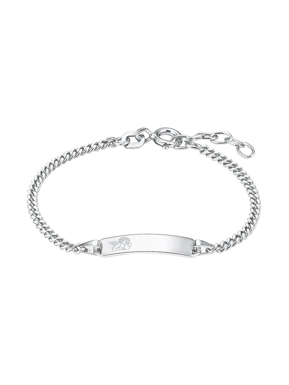 amor Identarmband Mädchen Sterlingsilber silber, 14