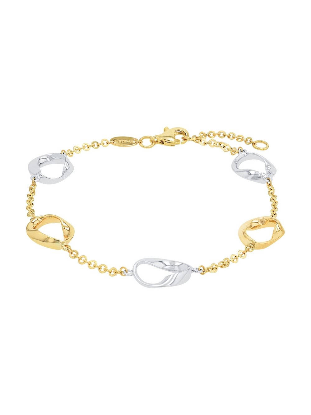 amor Armband Damen Gelbgold mehrfarbig, 19