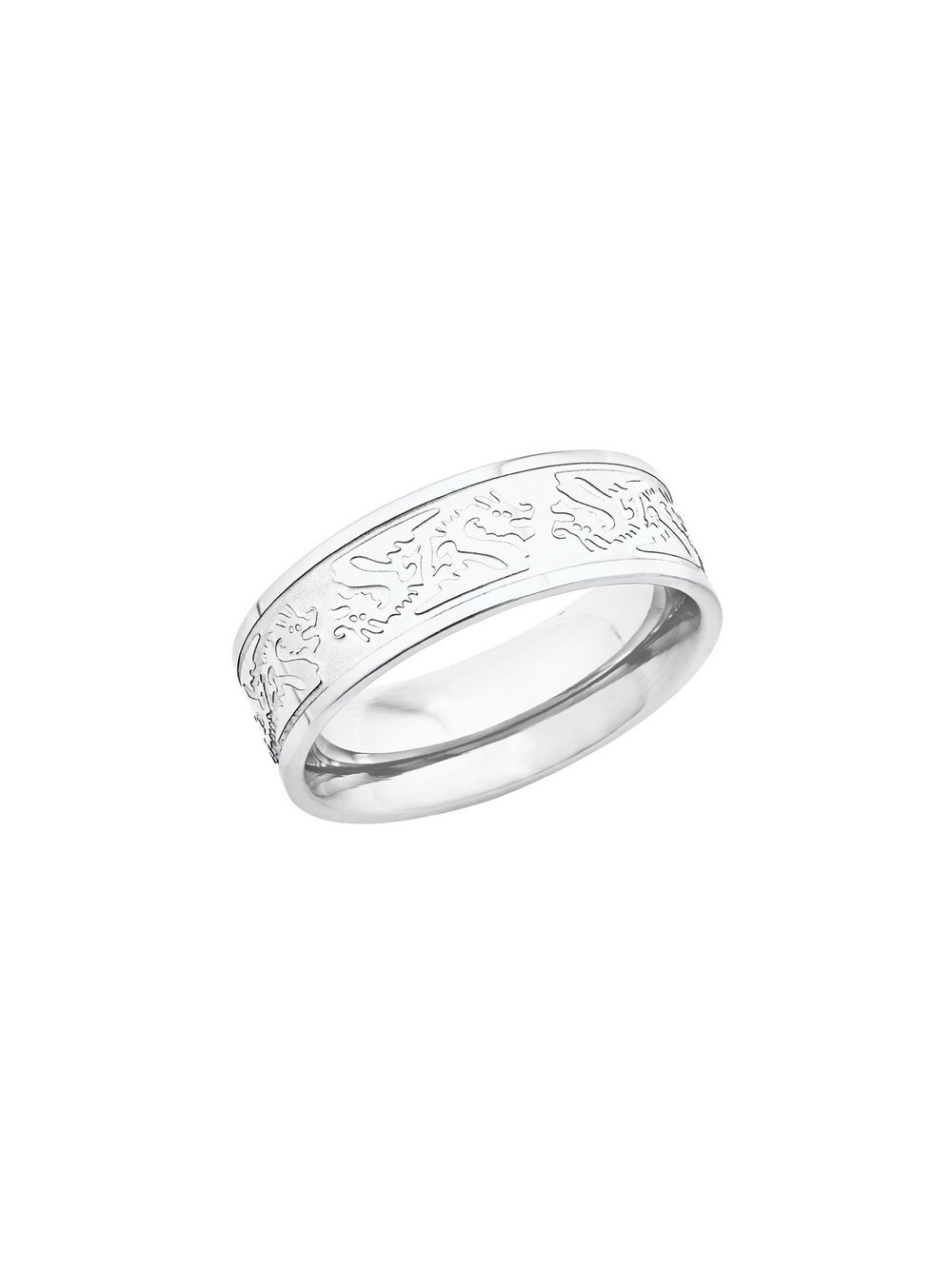 amor Ring Herren Edelstahl silber, 58