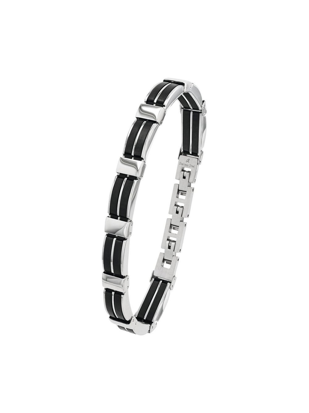 amor Armband Herren Edelstahl silber, 22