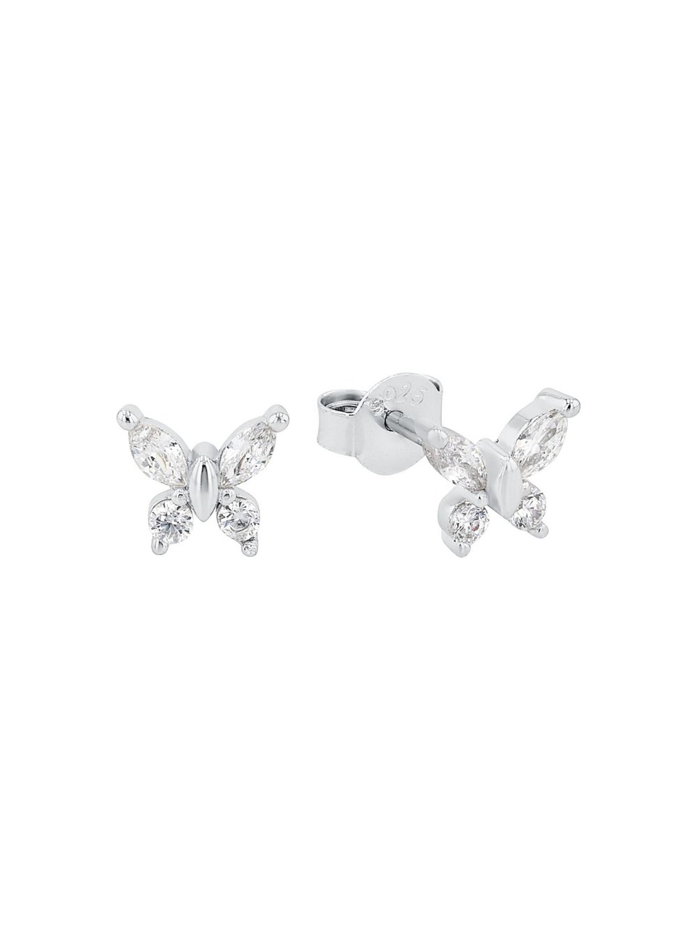 amor Ohrstecker Mädchen Sterlingsilber silber, ONE SIZE