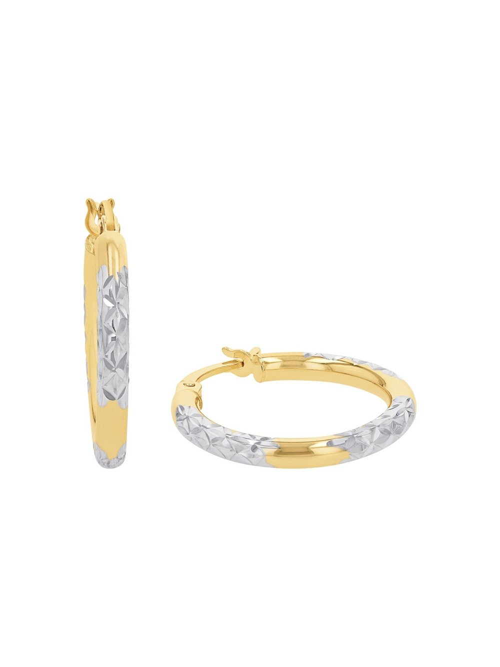 amor Creolen Damen Gelbgold mehrfarbig, ONE SIZE