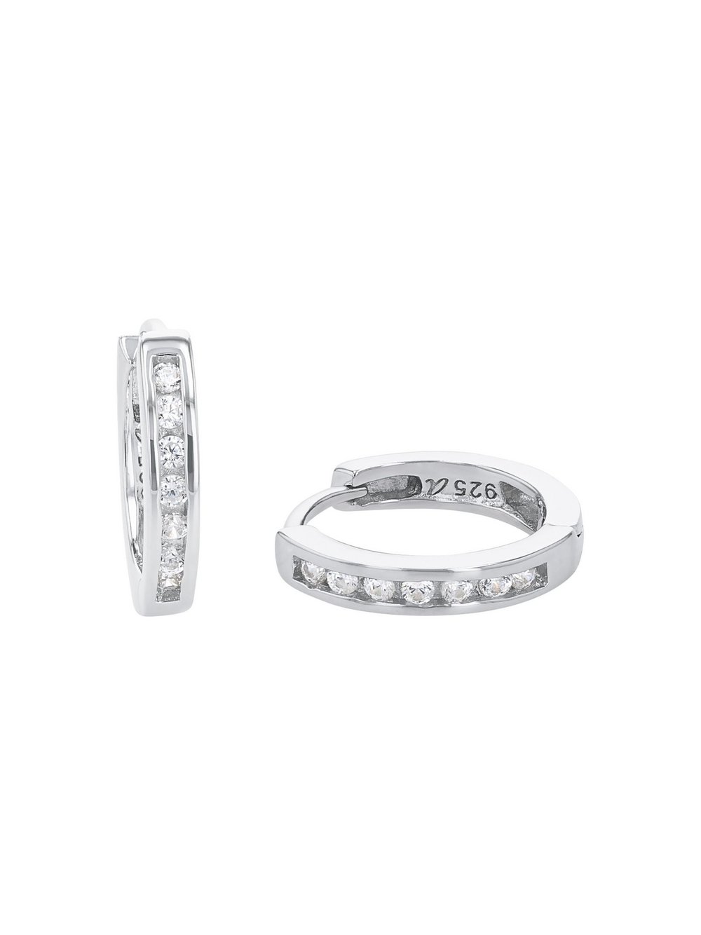 amor Creolen Damen silber, ONE SIZE