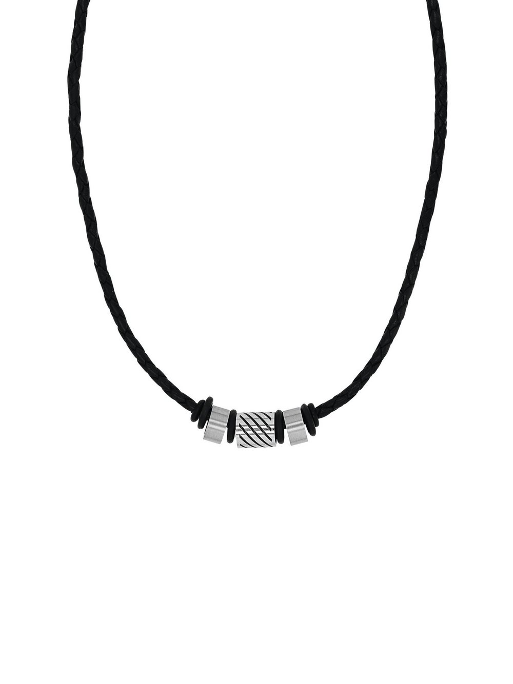 amor Halsband Herren Edelstahl silber, 45