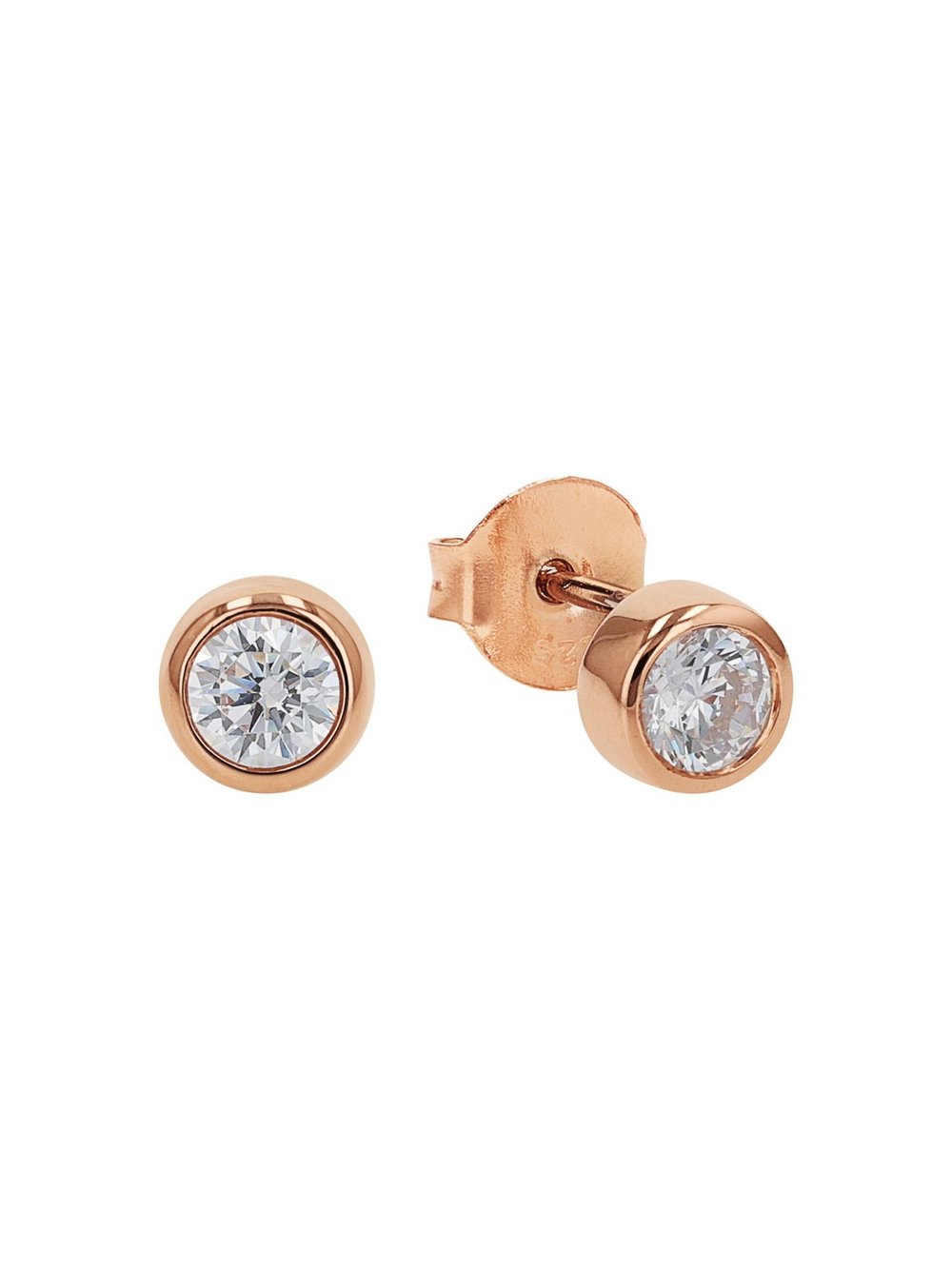 amor Ohrstecker Damen Sterlingsilber roségold, ONE SIZE