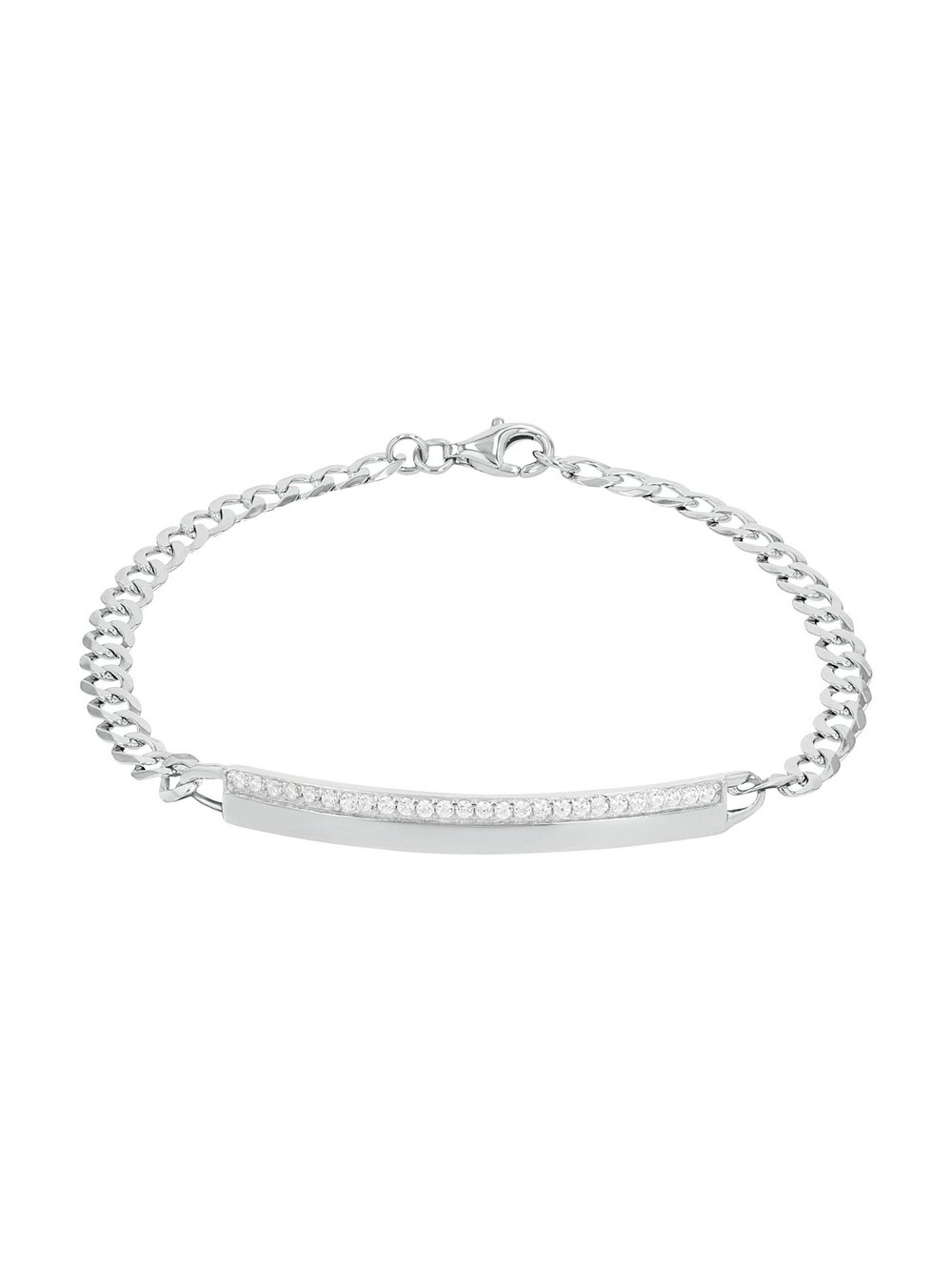 amor Identarmband Damen Sterlingsilber silber, 18