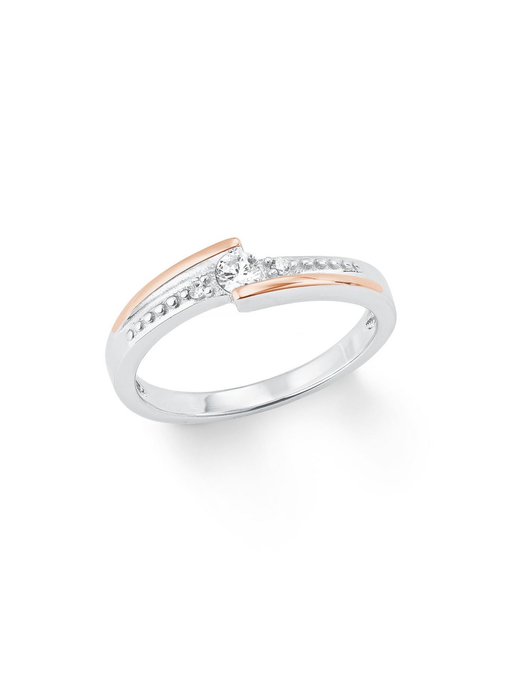 Thumbnail - amor Ring Damen Sterlingsilber mehrfarbig, 60
