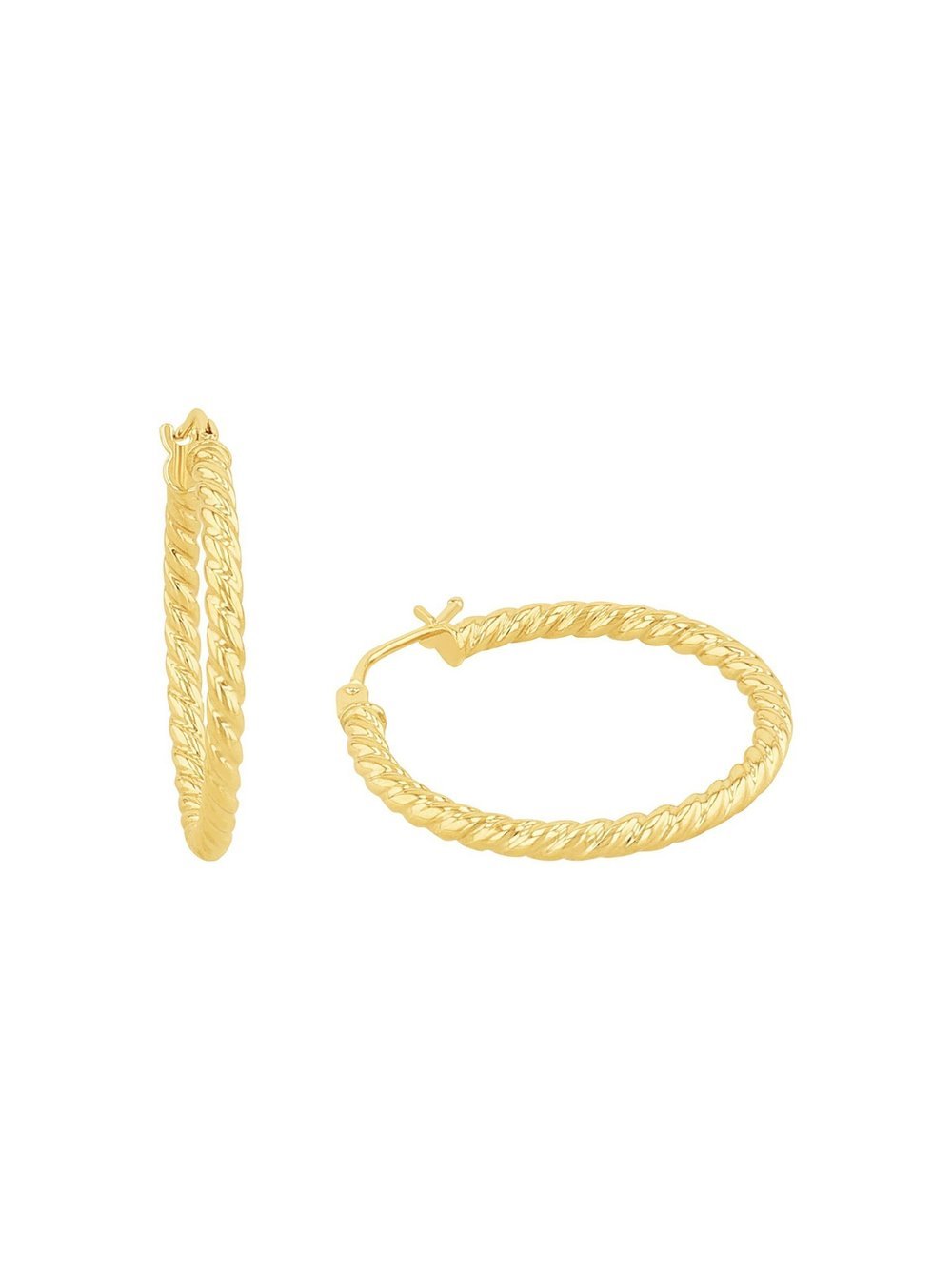 amor Creolen Damen Gelbgold gold, ONE SIZE