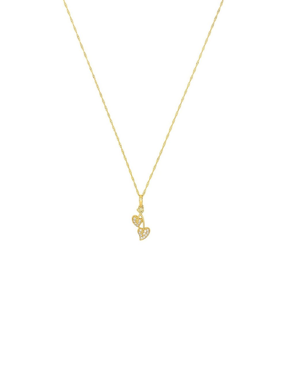 amor Kette mit Anhänger Damen Gelbgold gold, 45