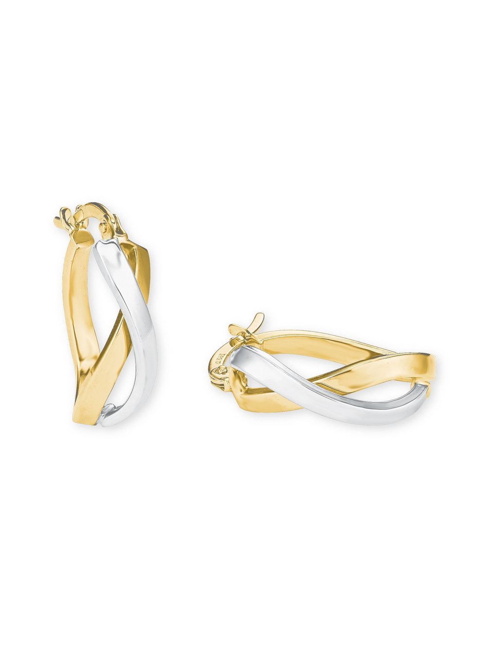 amor Creolen Damen Gelbgold mehrfarbig, ONE SIZE