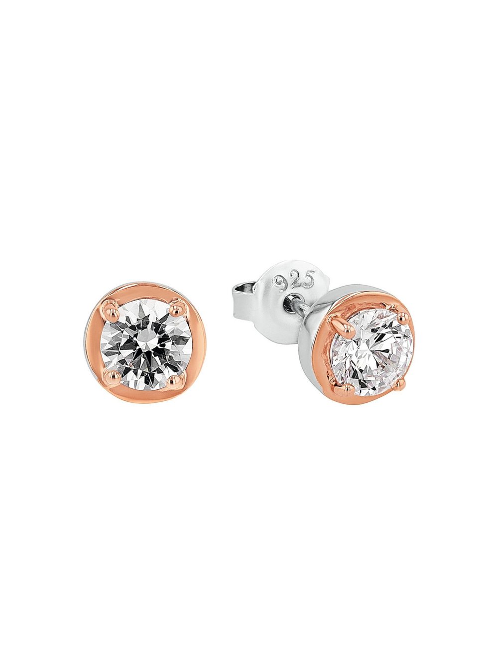 amor Ohrstecker Damen Sterlingsilber mehrfarbig, ONE SIZE