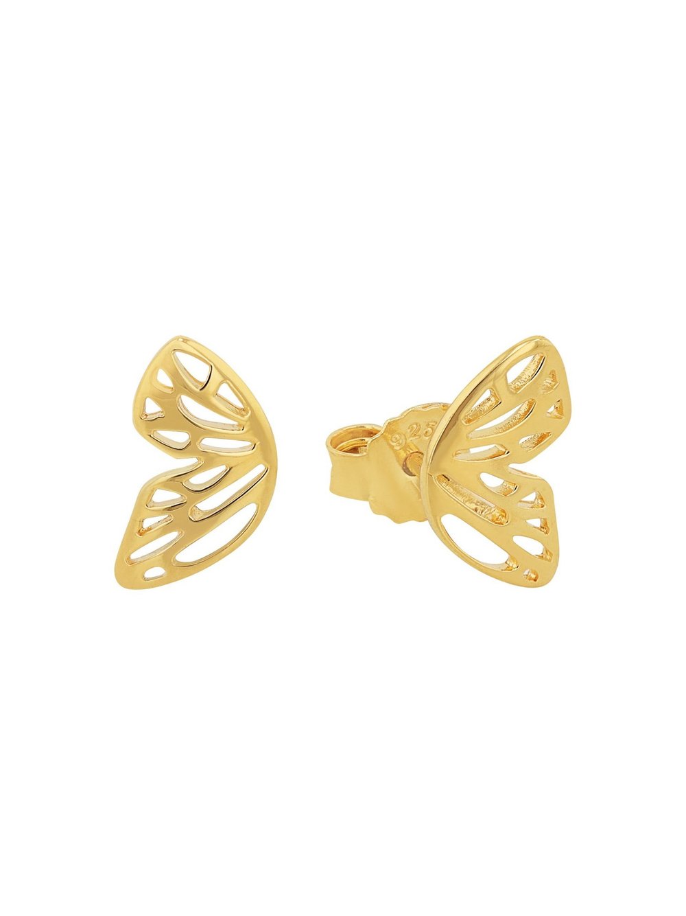 Thumbnail - amor Ohrstecker Damen Sterlingsilber gold, ONE SIZE