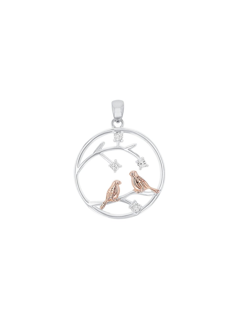 amor Motivanhänger Damen Sterlingsilber mehrfarbig, ONE SIZE