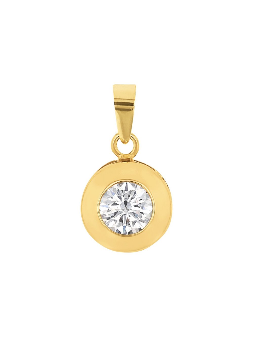 Thumbnail - amor Motivanhänger Damen Gelbgold gold, ONE SIZE