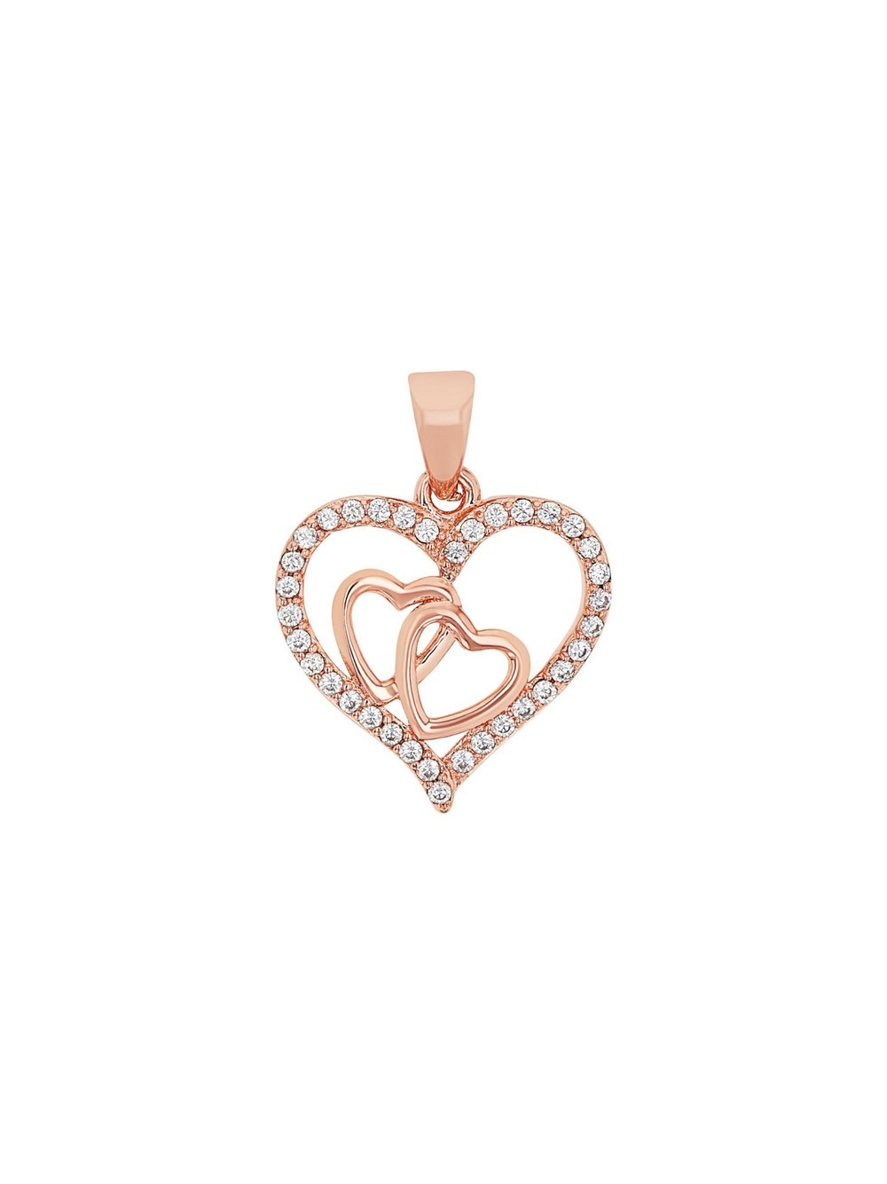 amor Motivanhänger Damen Sterlingsilber roségold, ONE SIZE