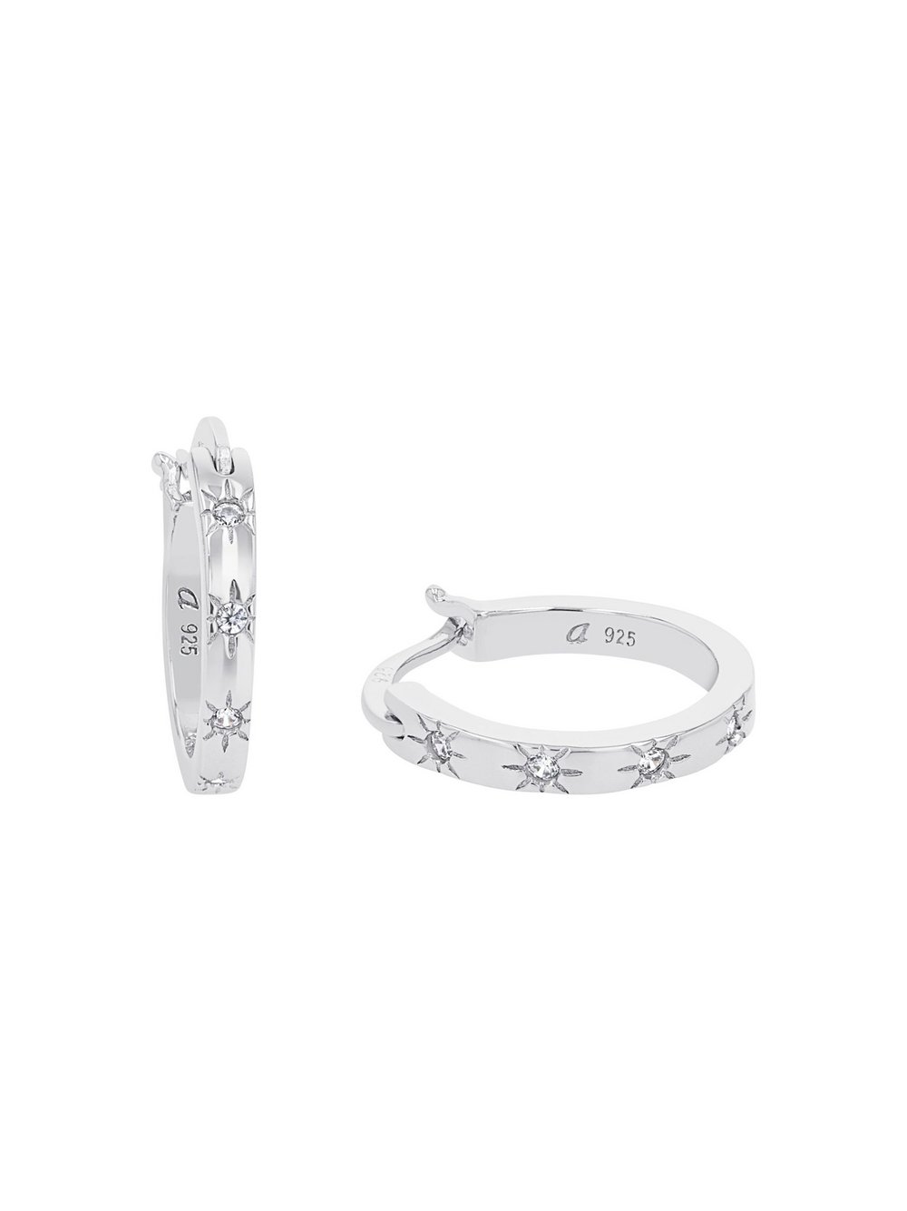 amor Creolen Damen Sterlingsilber silber, ONE SIZE