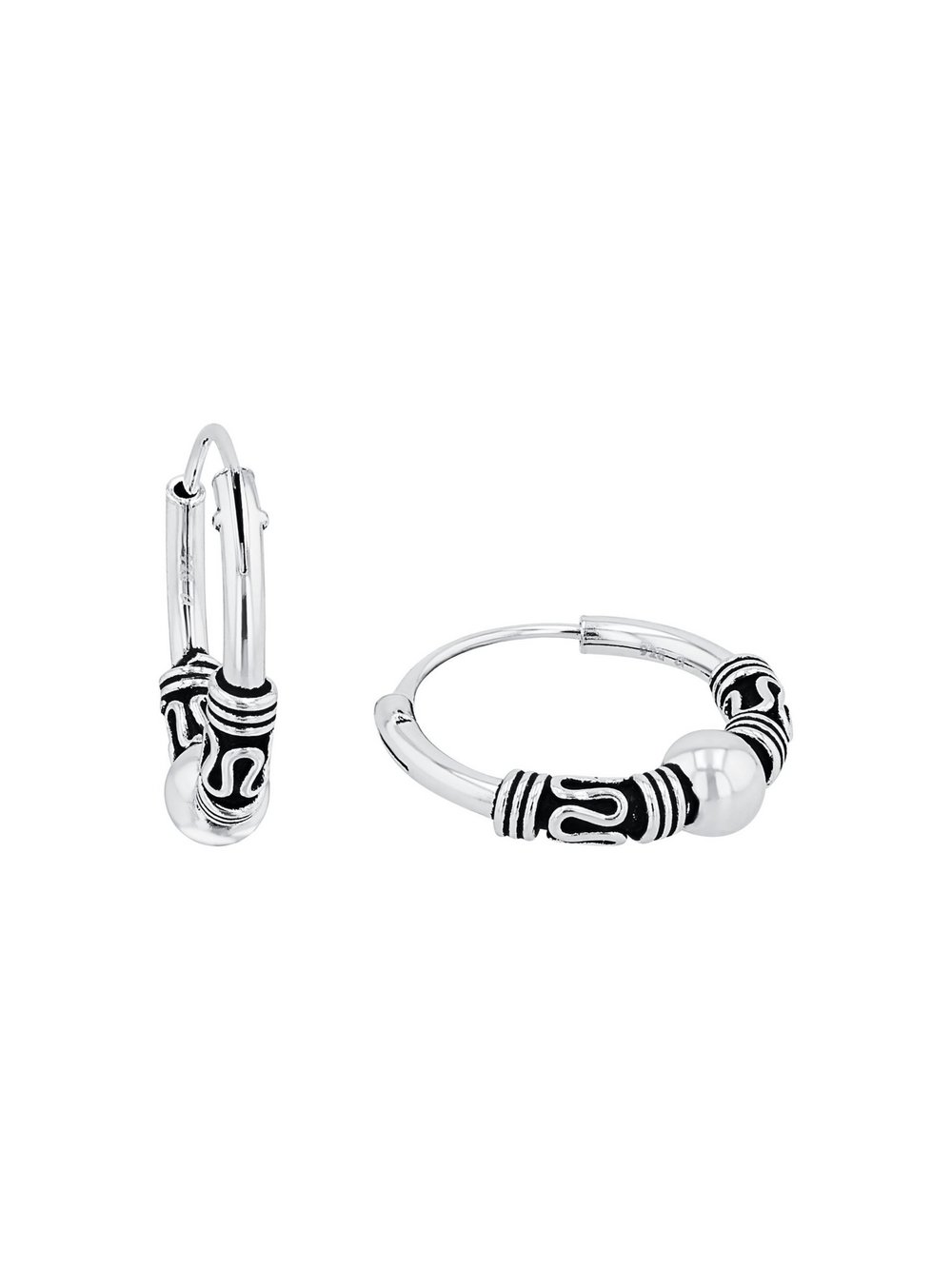 amor Creolen Damen silber, ONE SIZE