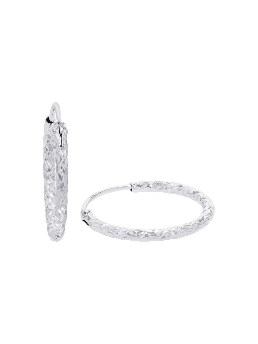 amor Creolen Damen Sterlingsilber silber, ONE SIZE