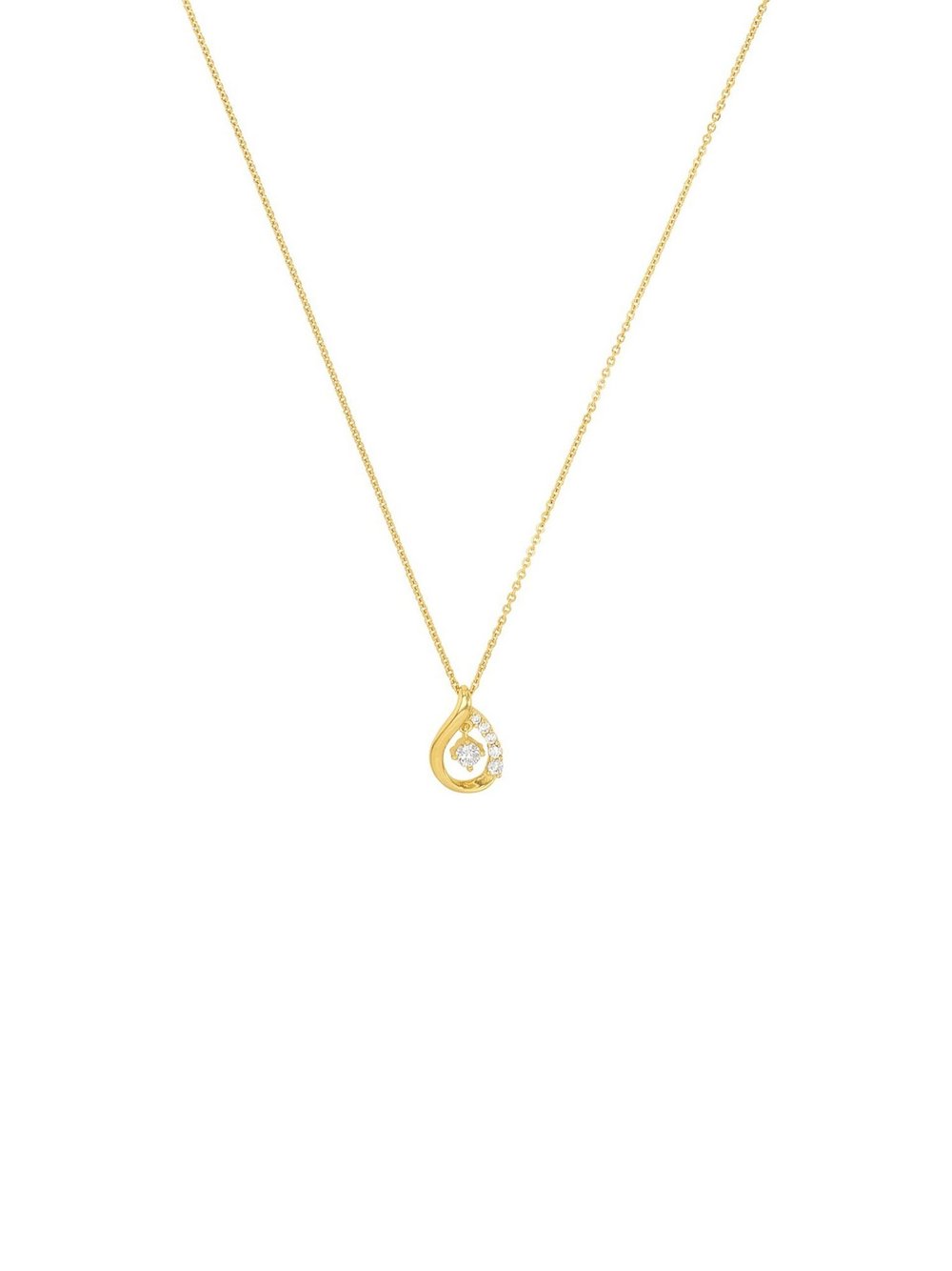 amor Kette mit Anhänger Damen Sterlingsilber gold, 45