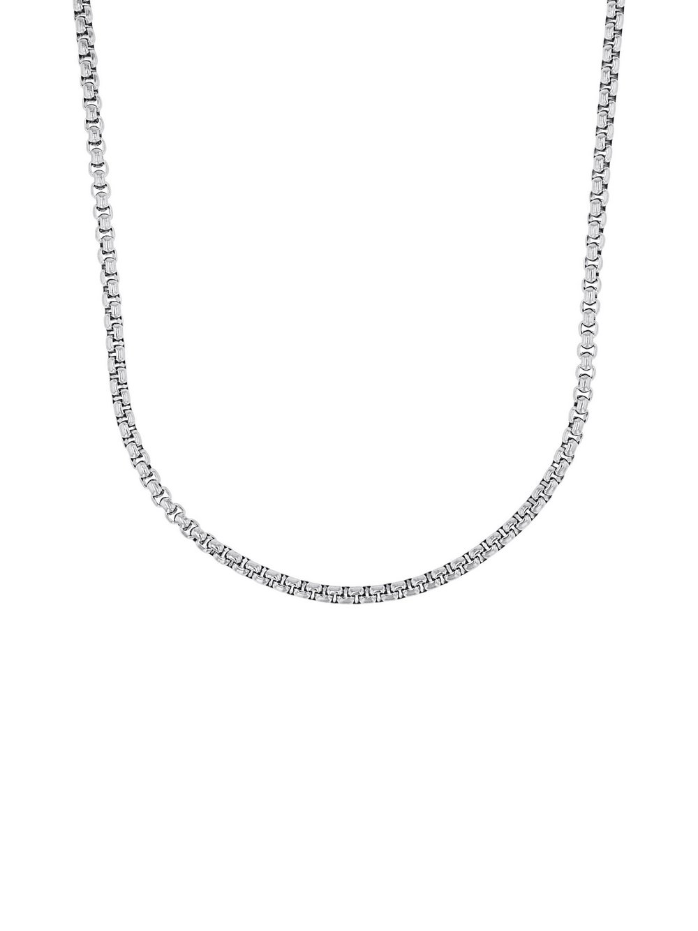 amor Halskette Herren Edelstahl silber, 55