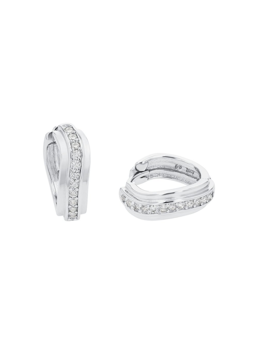 Thumbnail - amor Creolen Damen Sterlingsilber silber, ONE SIZE