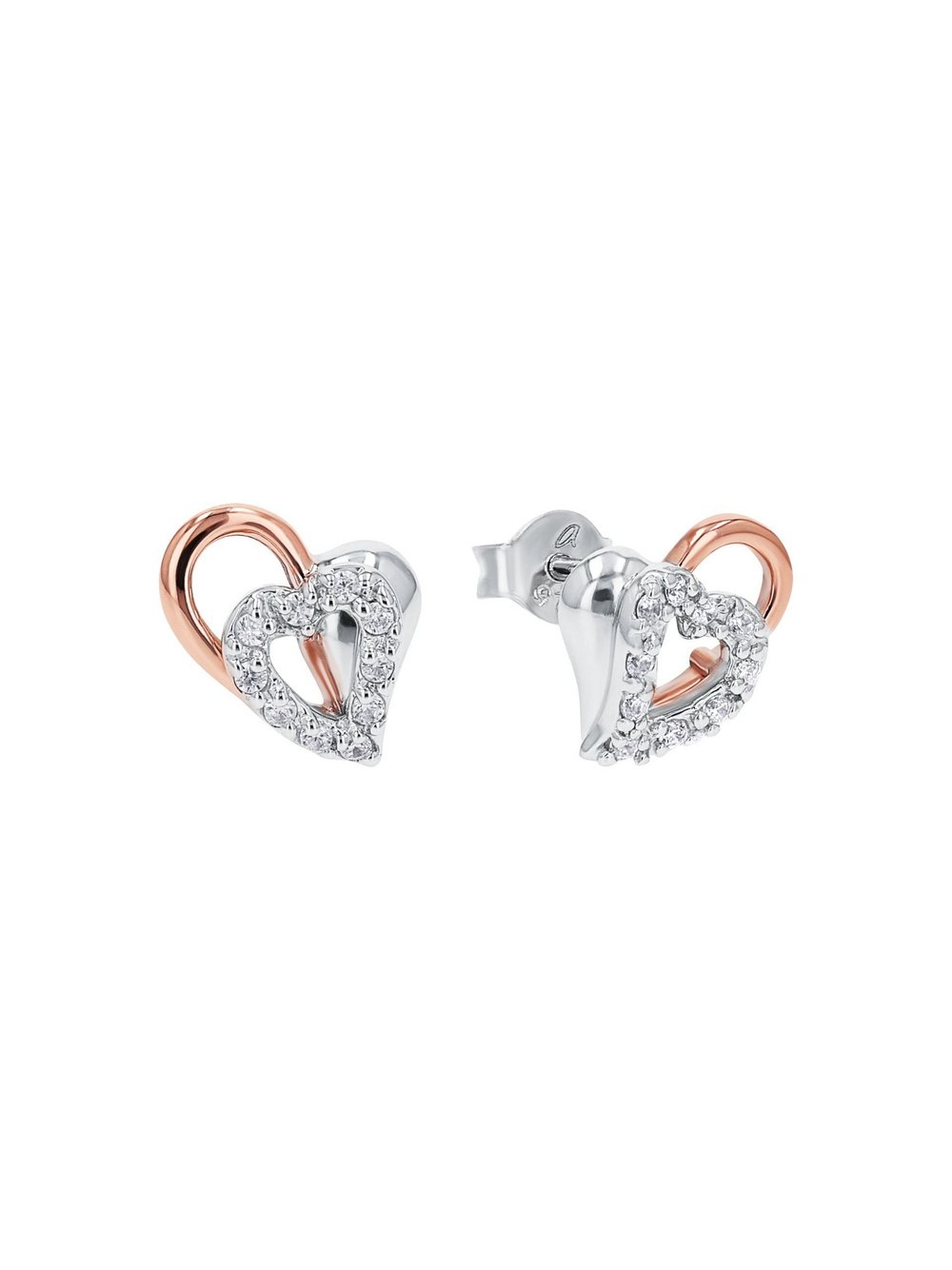 Thumbnail - amor Ohrstecker Damen Sterlingsilber mehrfarbig, ONE SIZE