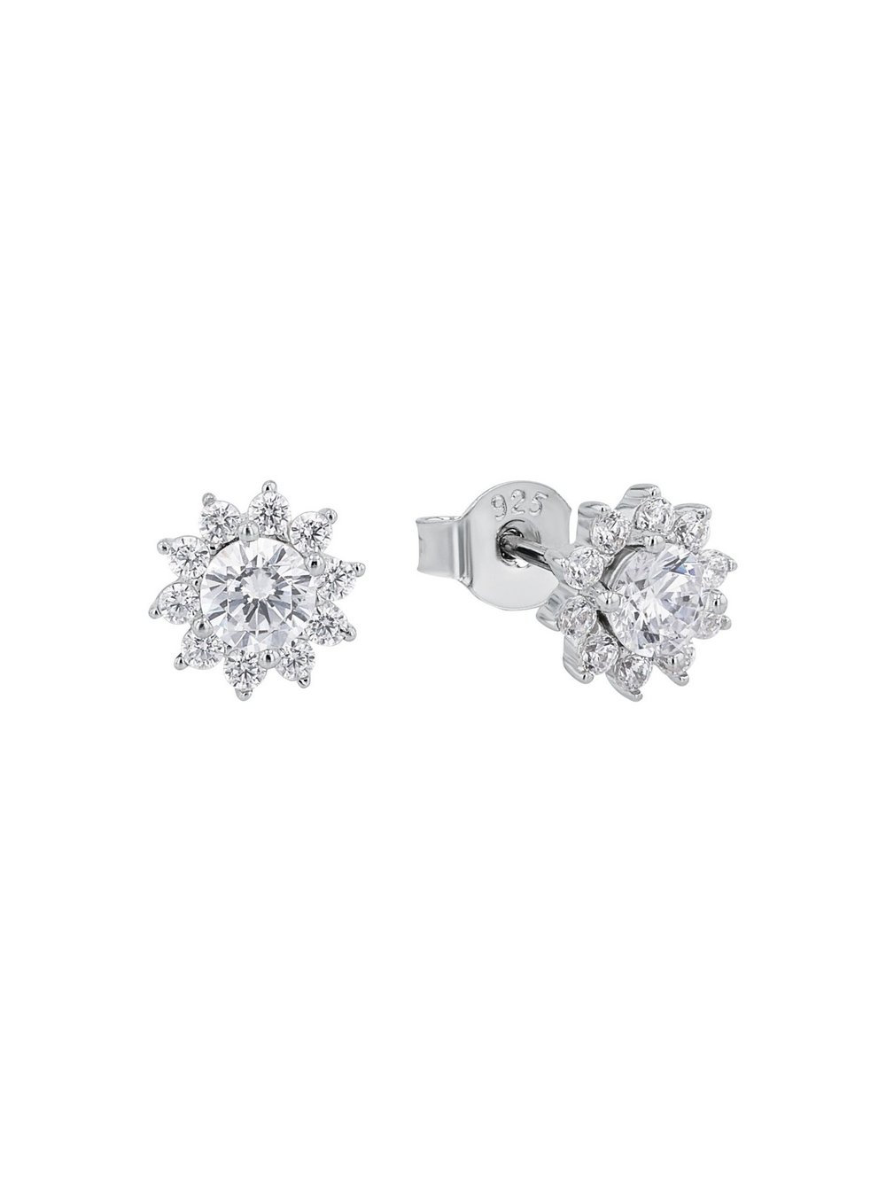 amor Ohrstecker Damen Sterlingsilber weiß, ONE SIZE