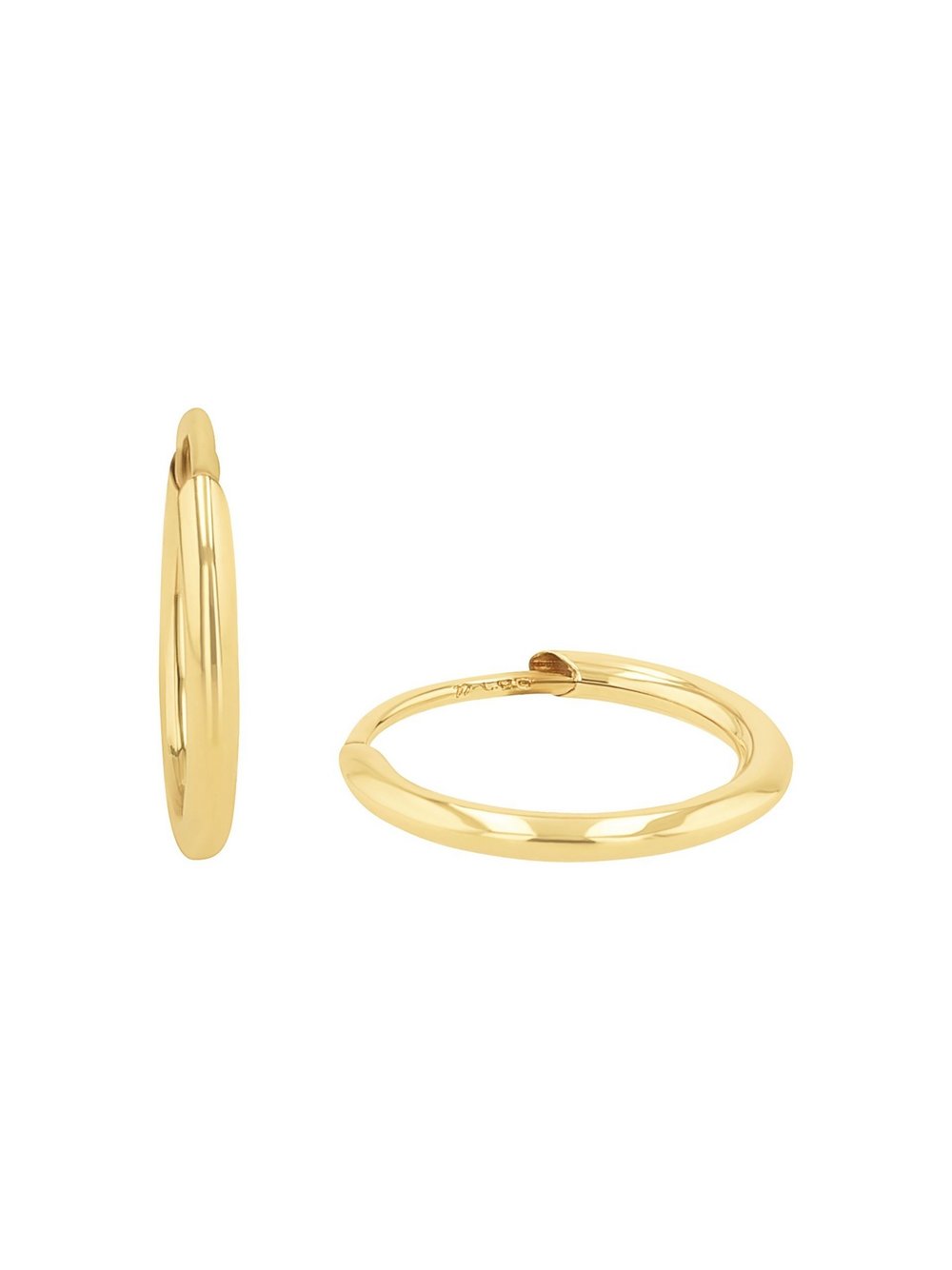 amor Creolen Damen Gelbgold gold, ONE SIZE