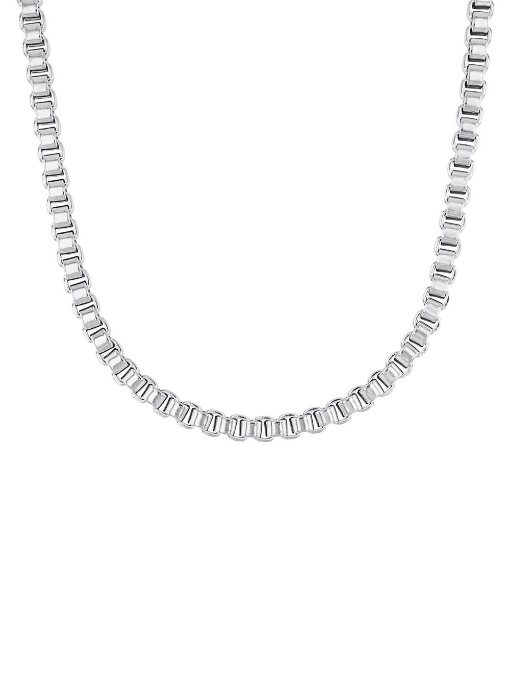 amor Collier Herren Edelstahl silber, 50