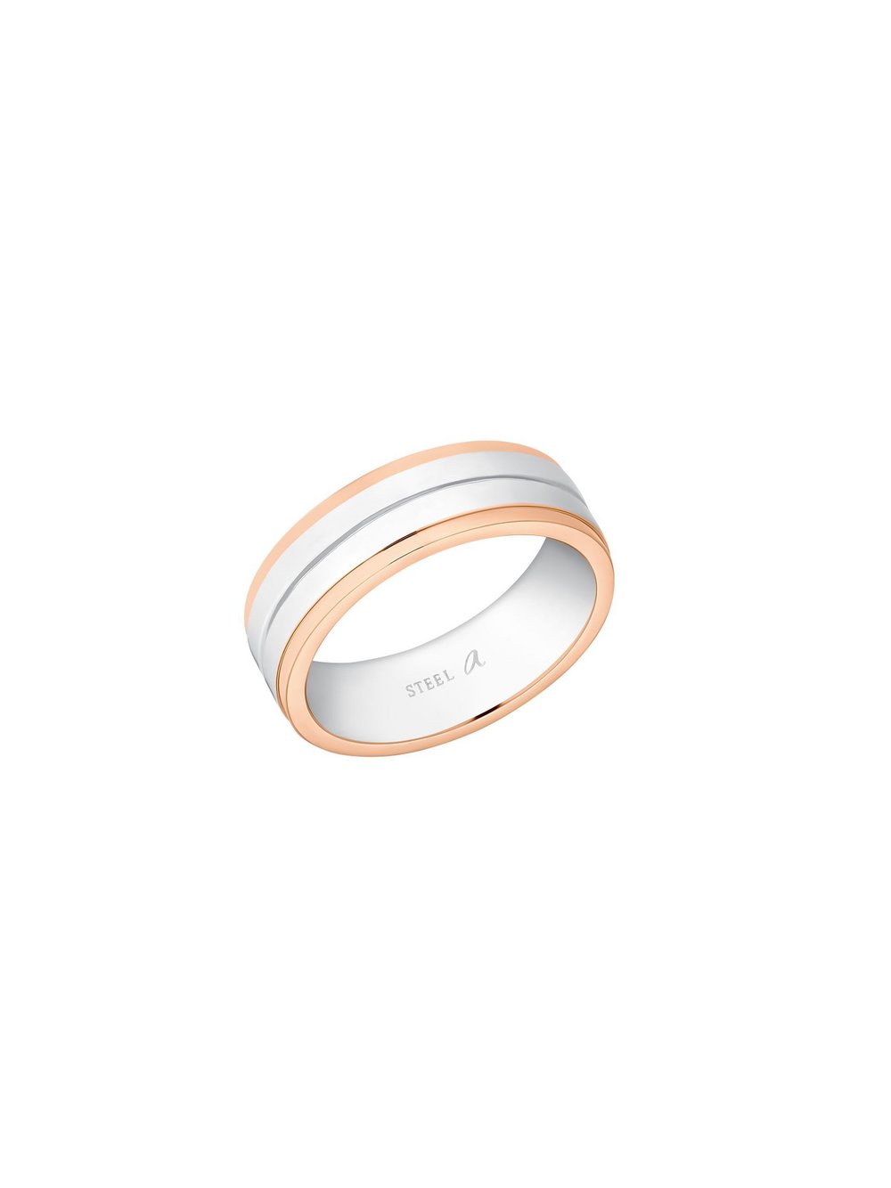 amor Ring Damen Edelstahl mehrfarbig, 56