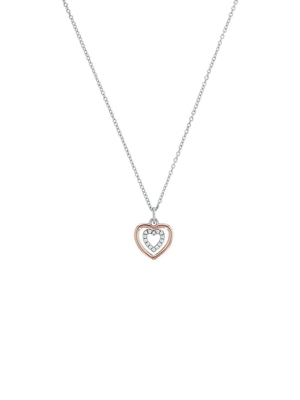 amor Kette mit Anhänger Damen Sterlingsilber mehrfarbig, 45