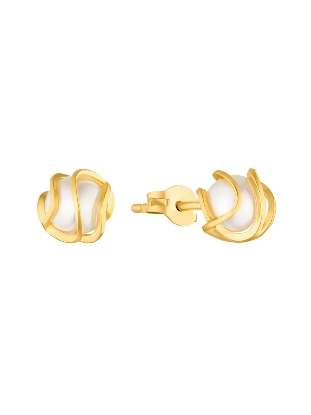 amor Ohrstecker Damen Gelbgold gold, ONE SIZE