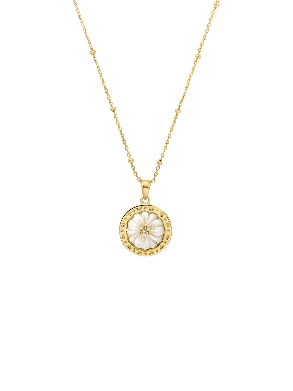 NOELANI Kette mit Anhänger Damen Sterlingsilber gold, 45