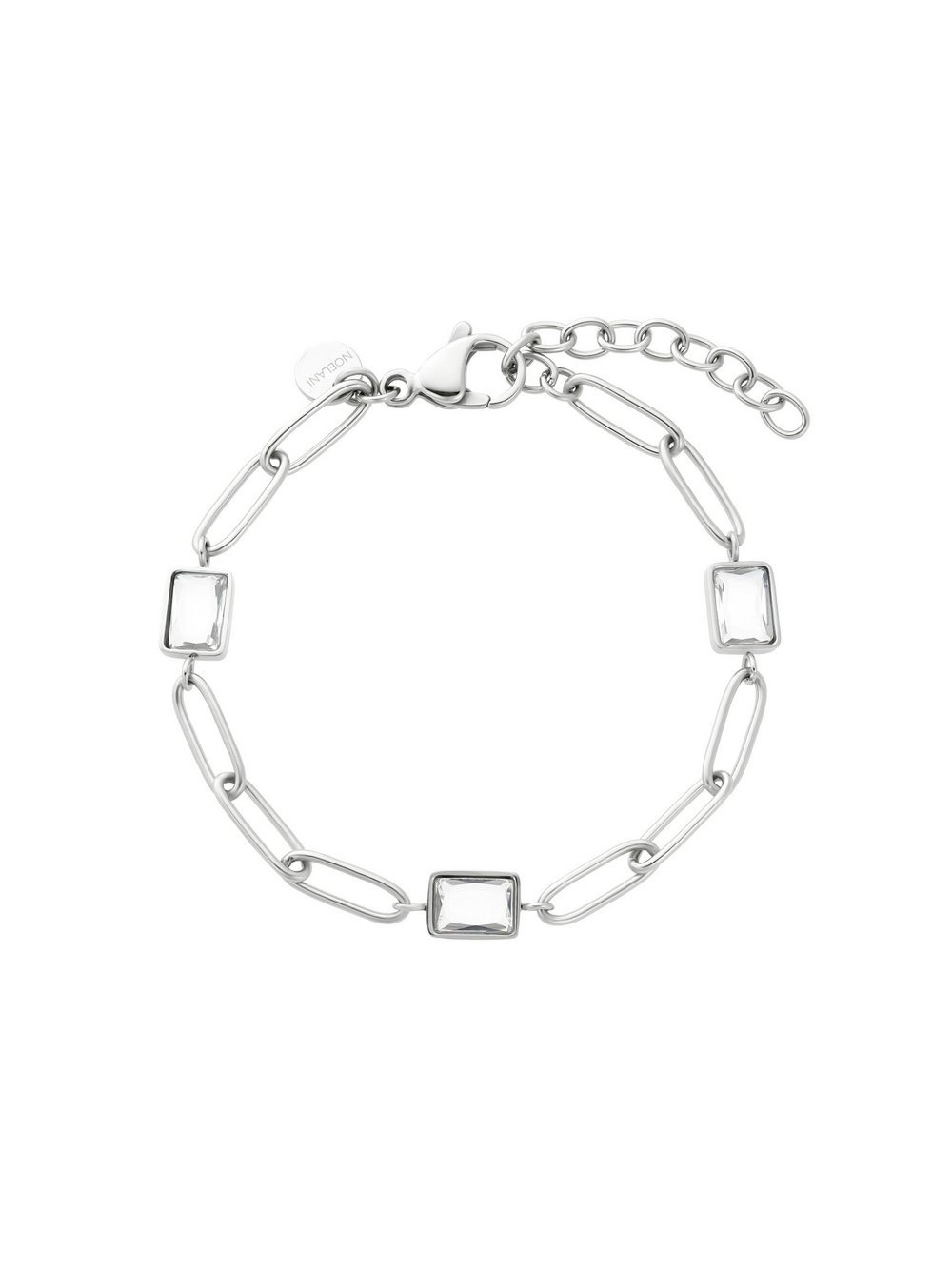 NOELANI Armband Damen Edelstahl silber, 19