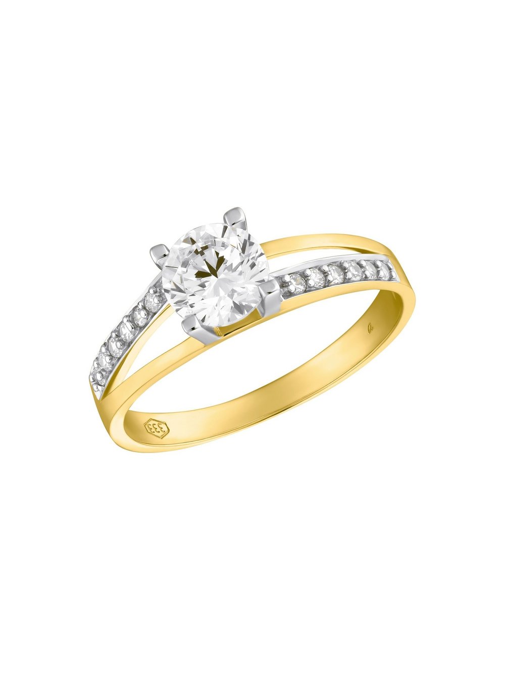 amor Ring Damen Gelbgold mehrfarbig, 56