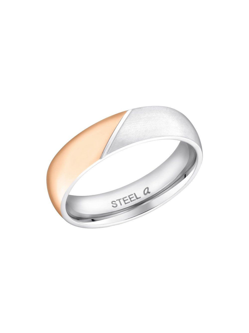 amor Ring Herren Edelstahl mehrfarbig, 54