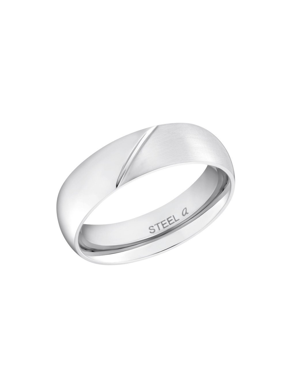 amor Ring Damen Edelstahl silber, 50