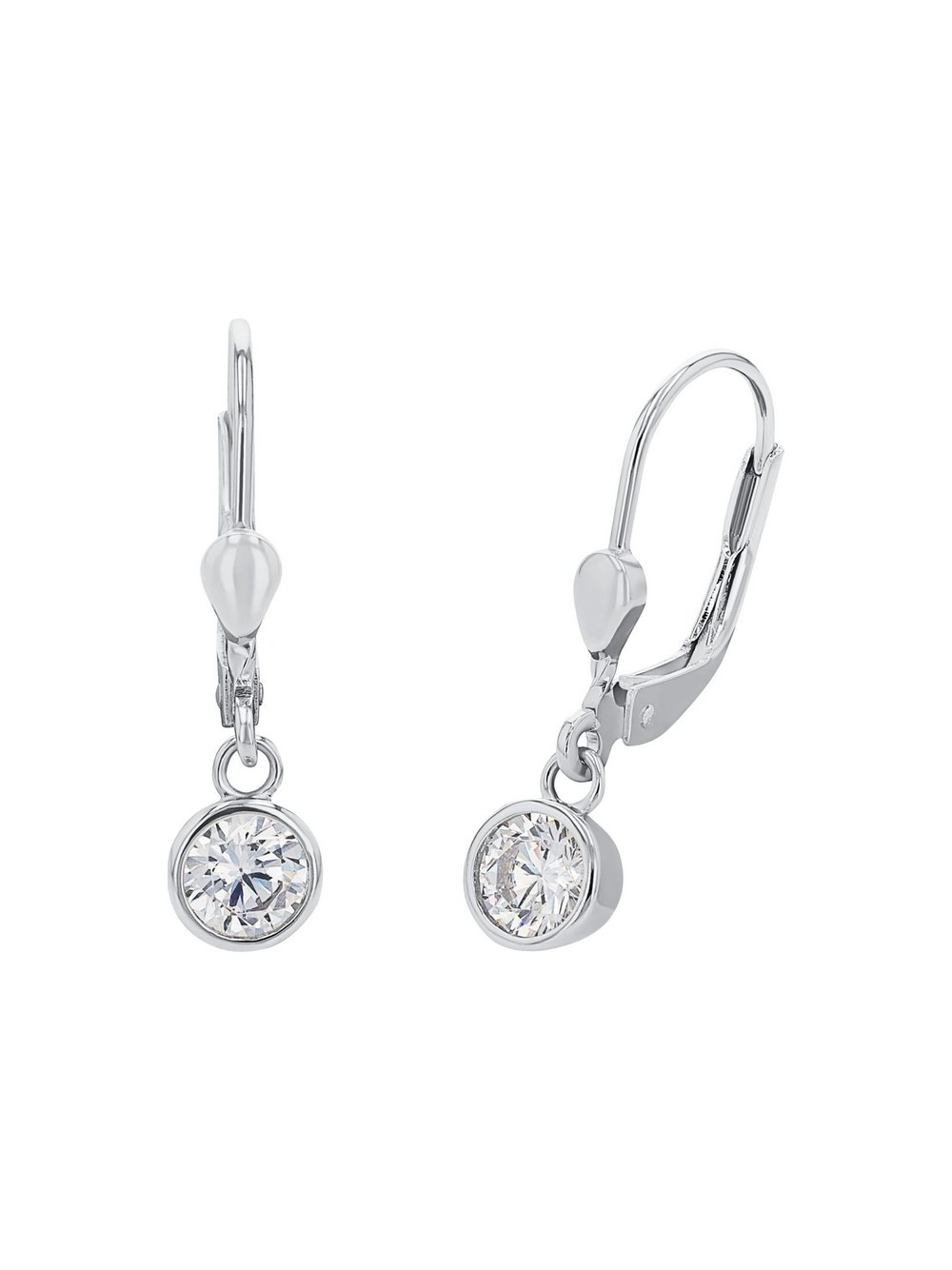 amor Ohrhänger Damen Sterlingsilber silber, ONE SIZE