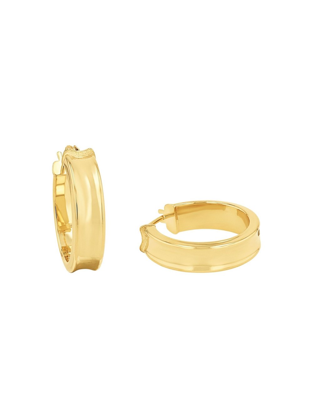 amor Creolen Damen Gelbgold gold, ONE SIZE