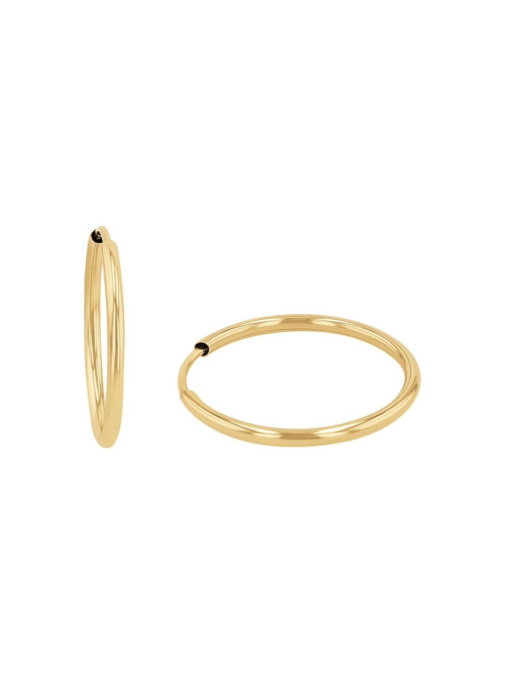 amor Creolen Damen Gelbgold gold, ONE SIZE
